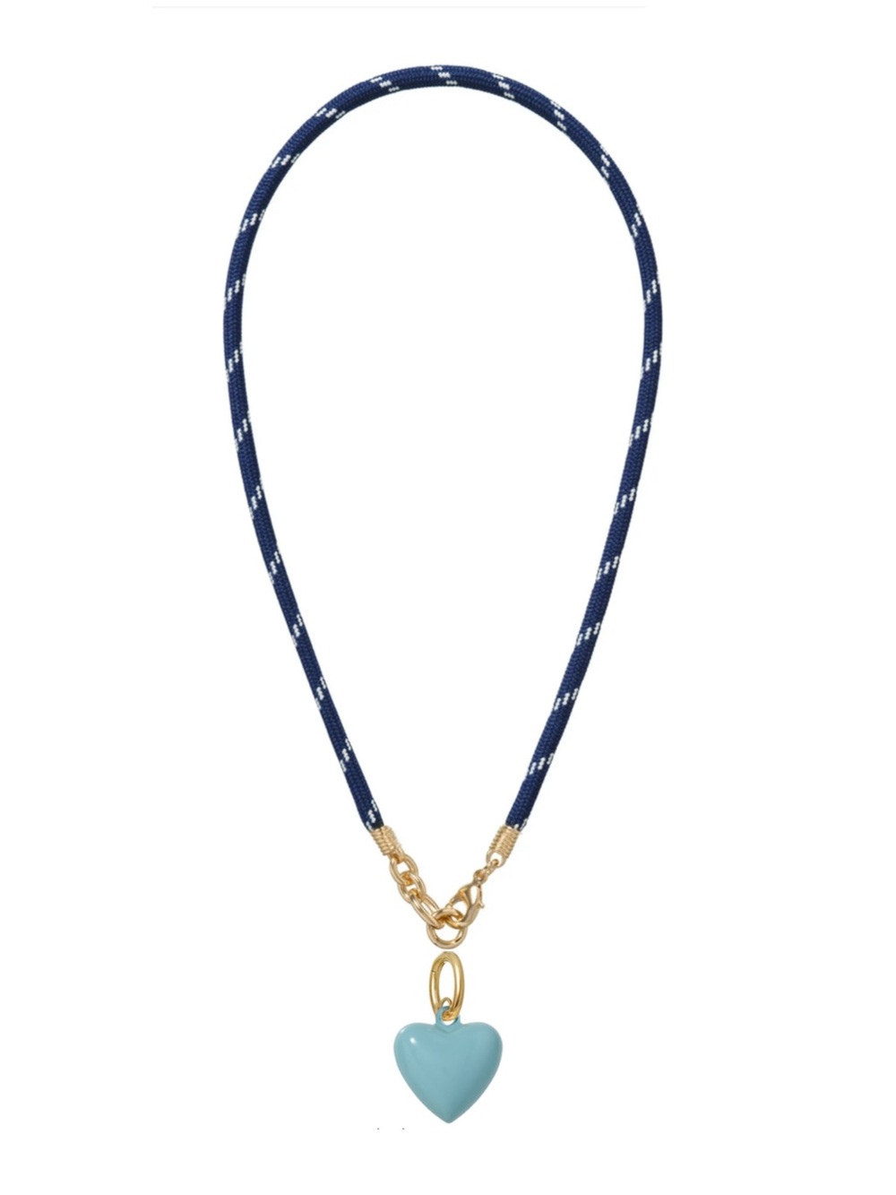 NWOT Roxanne Assoulin The Happy Cord
Charm Necklace Navy Cord
Cloud Heart